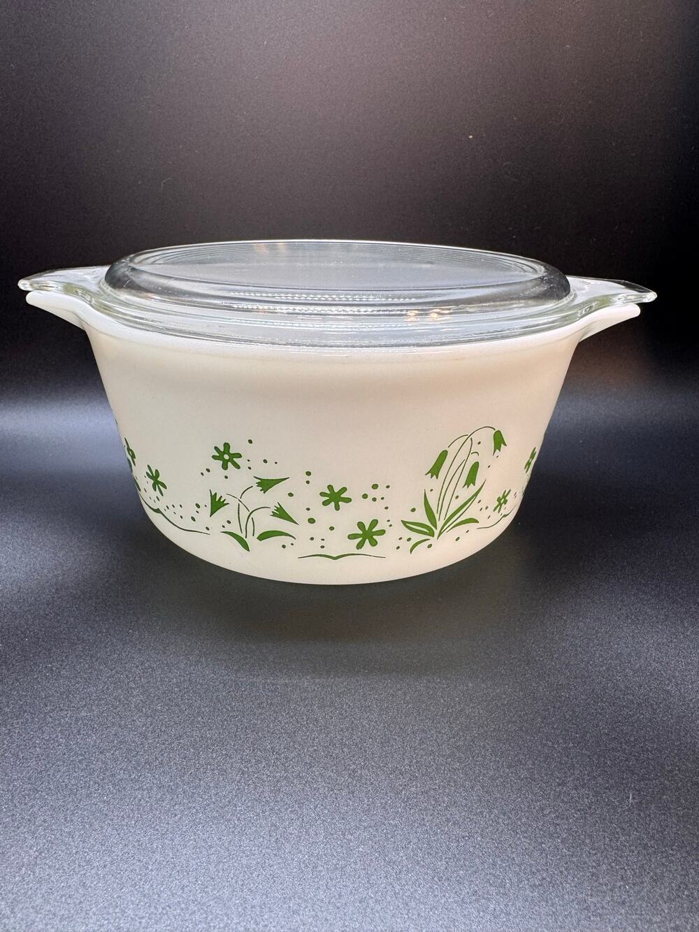 Vintage 1961 PYREX promotional Bride's casserole dish 1.5 qt w/lid RARE!